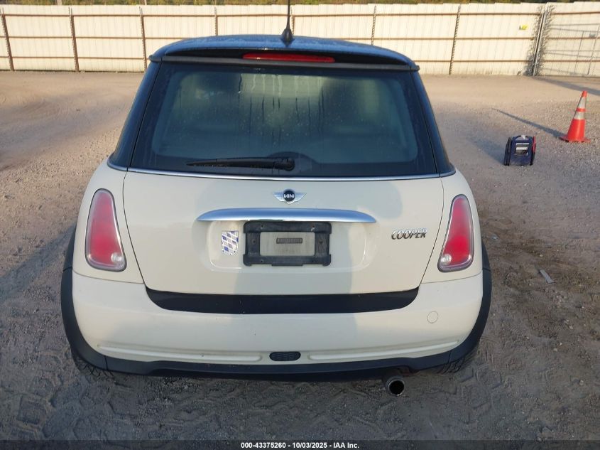 2005 Mini Cooper VIN: WMWRC33515TK60417 Lot: 43375260