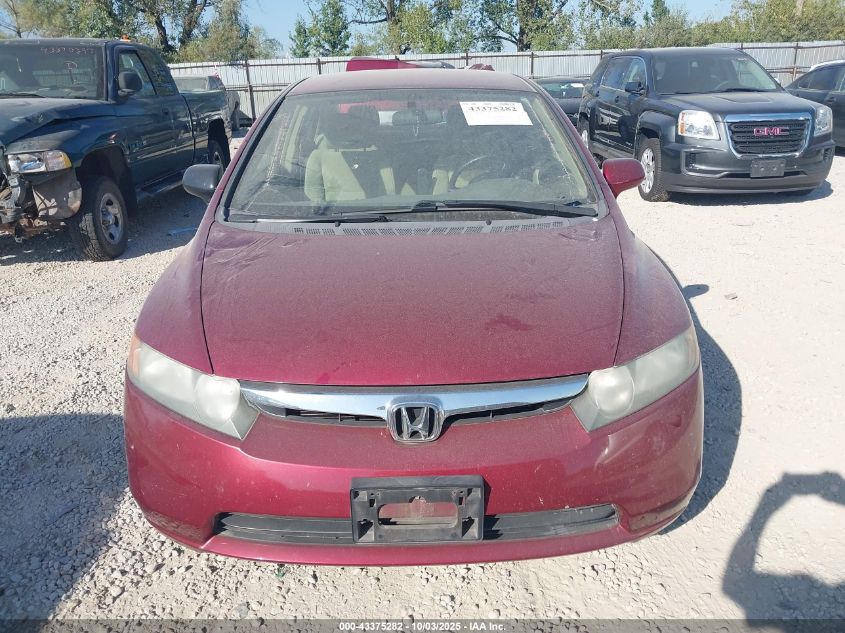 2007 Honda Civic Lx VIN: 1HGFA16587L135415 Lot: 43375282