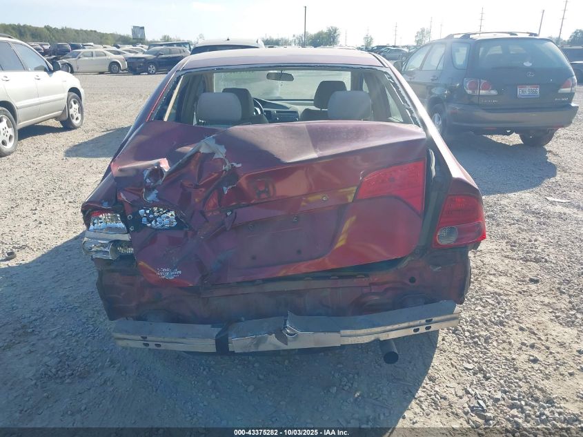 2007 Honda Civic Lx VIN: 1HGFA16587L135415 Lot: 43375282