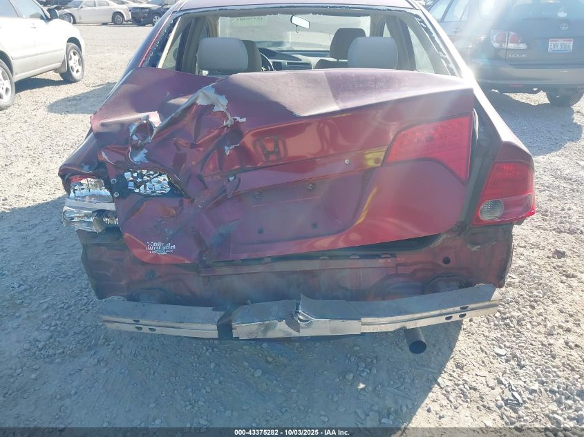 2007 Honda Civic Lx VIN: 1HGFA16587L135415 Lot: 43375282