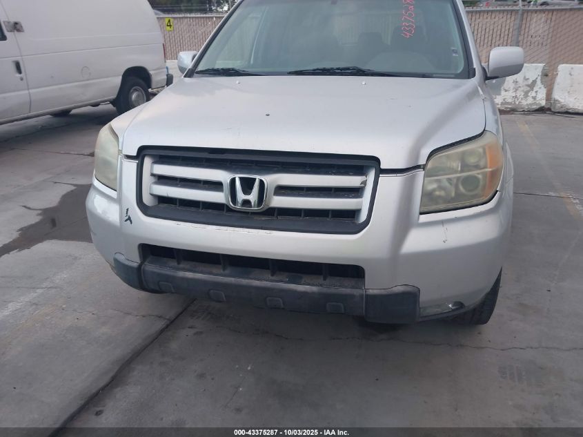 2006 Honda Pilot Ex VIN: 5FNYF28406B046636 Lot: 43375287