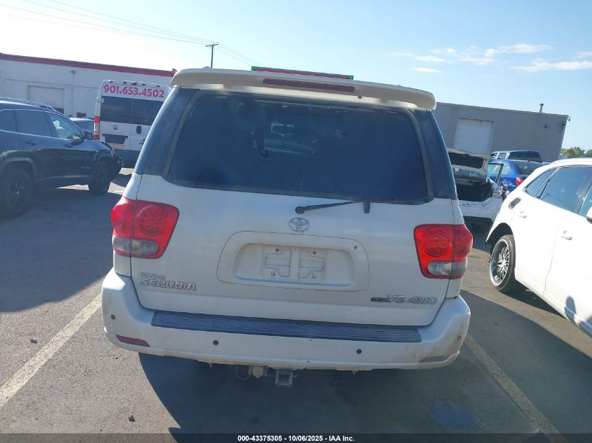 2006 Toyota Sequoia Limited V8 VIN: 5TDBT48A36S265862 Lot: 43375305