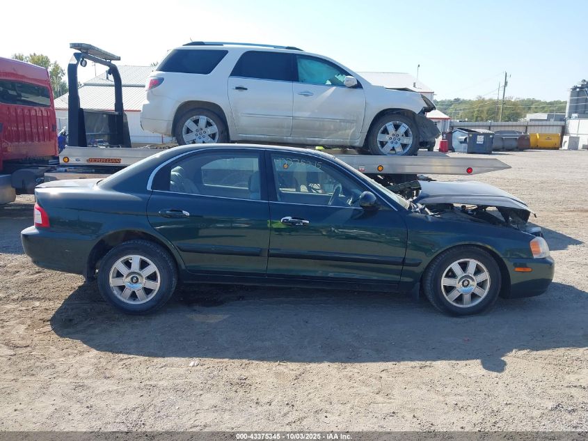 2003 Kia Optima Lx V6/Se V6 VIN: KNAGD128335219518 Lot: 43375345