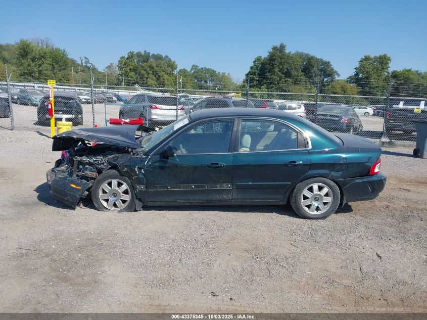 2003 Kia Optima Lx V6/Se V6 VIN: KNAGD128335219518 Lot: 43375345