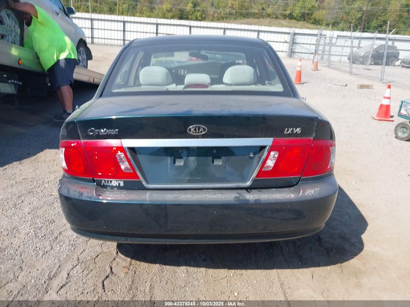 2003 Kia Optima Lx V6/Se V6 VIN: KNAGD128335219518 Lot: 43375345