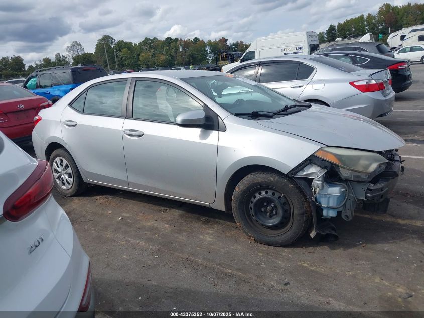 2015 Toyota Corolla L VIN: 2T1BURHE9FC377863 Lot: 43375352
