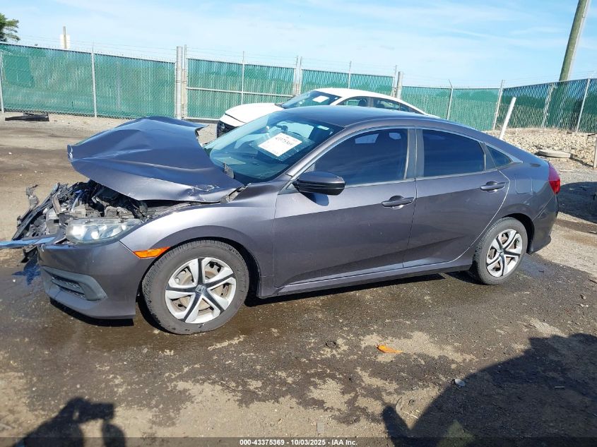 2017 Honda Civic Lx VIN: 19XFC2F51HE202445 Lot: 43375369