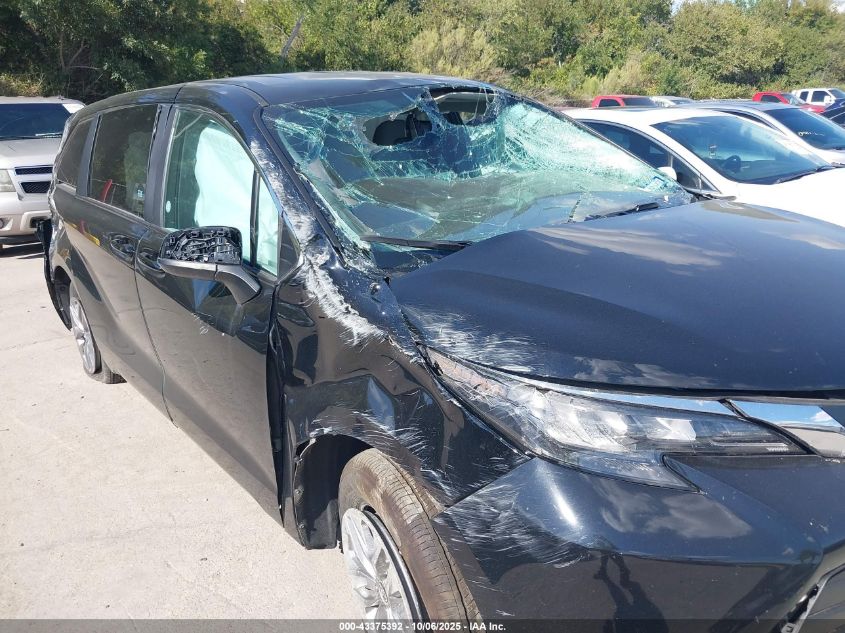 2025 Toyota Sienna Le VIN: 5TDKRKEC5SS246474 Lot: 43375392