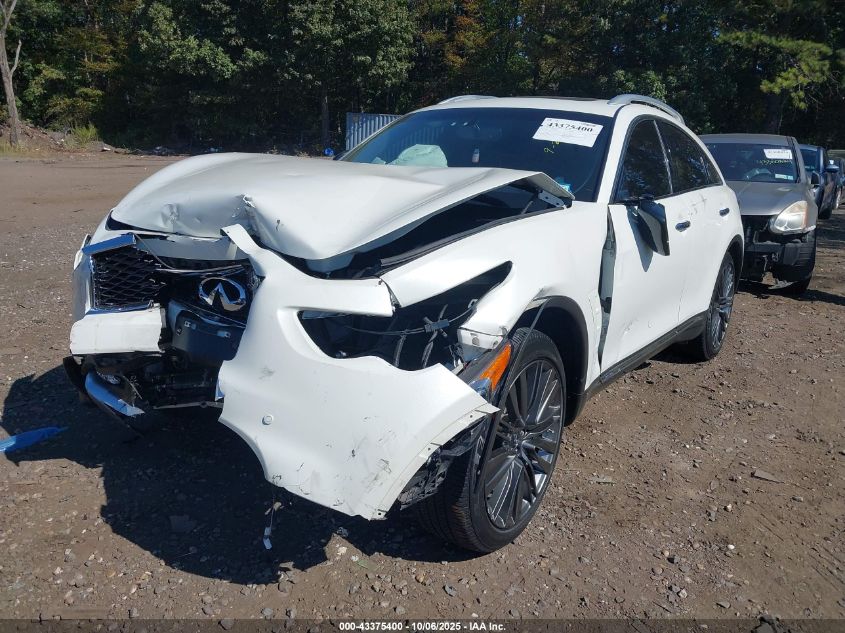 2017 Infiniti Qx70 VIN: JN8CS1MW8HM412218 Lot: 43375400
