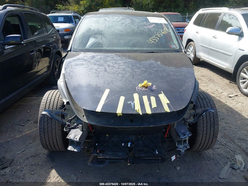 2024 Tesla Model Y Long Range Dual Motor All-Wheel Drive VIN: 7SAYGDEE6RA299129 Lot: 43375428