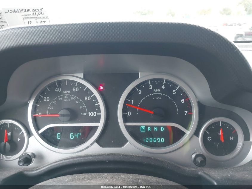 2010 Jeep Wrangler Unlimited Sport VIN: 1J4BA3H12AL102415 Lot: 43375434