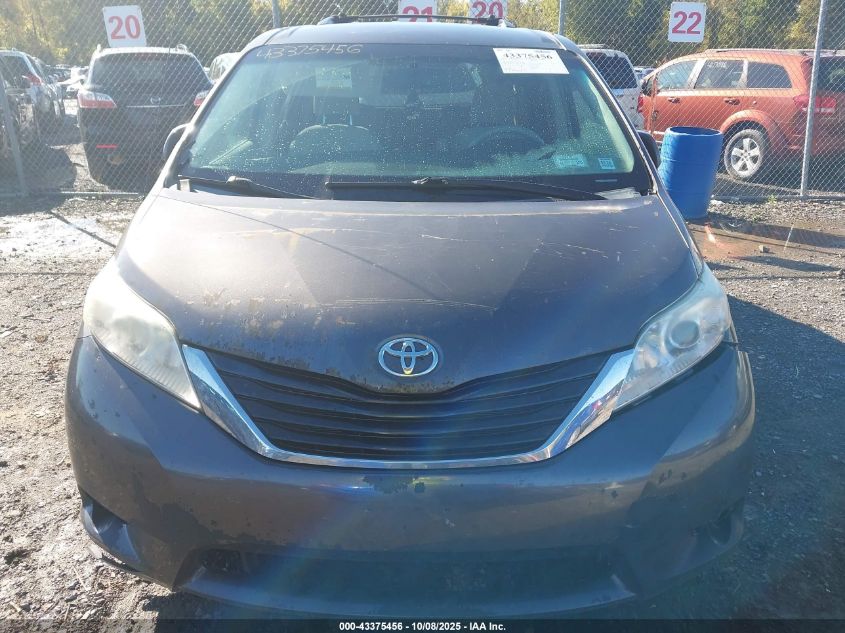 2011 Toyota Sienna Le V6 VIN: 5TDKK3DC3BS149110 Lot: 43375456