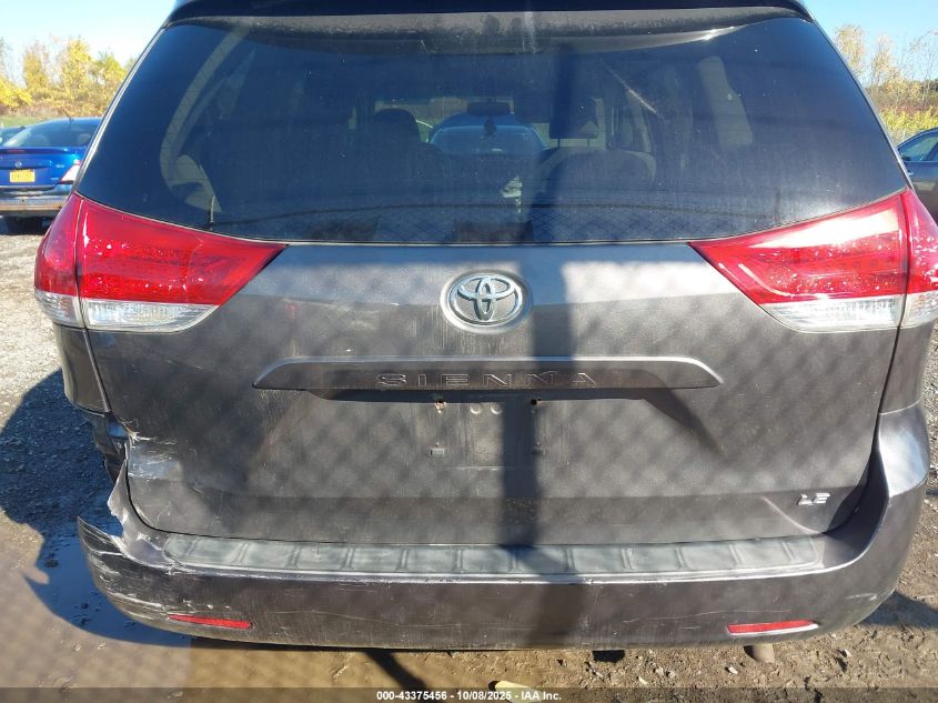 2011 Toyota Sienna Le V6 VIN: 5TDKK3DC3BS149110 Lot: 43375456