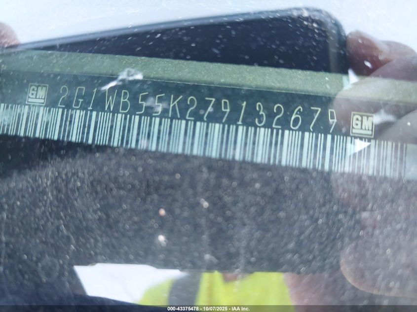 2007 Chevrolet Impala Ls VIN: 2G1WB55K279132679 Lot: 43375478