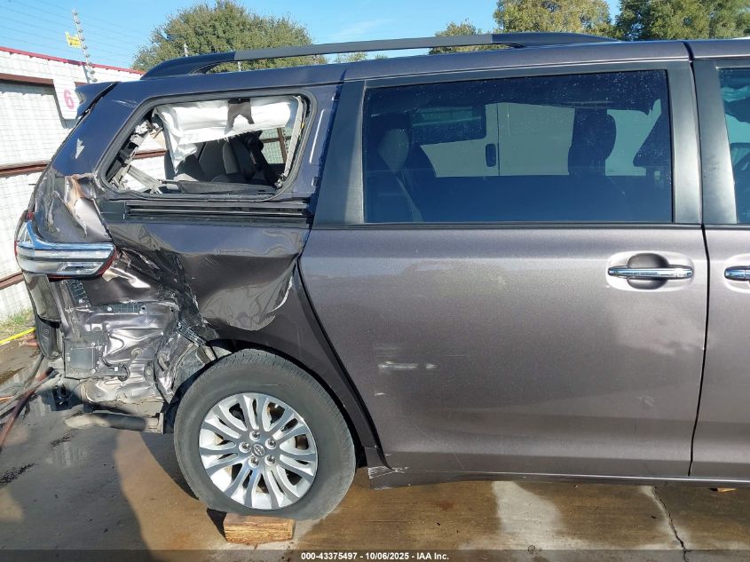 2016 Toyota Sienna Xle Premium 8 Passenger VIN: 5TDYK3DC4GS726633 Lot: 43375497