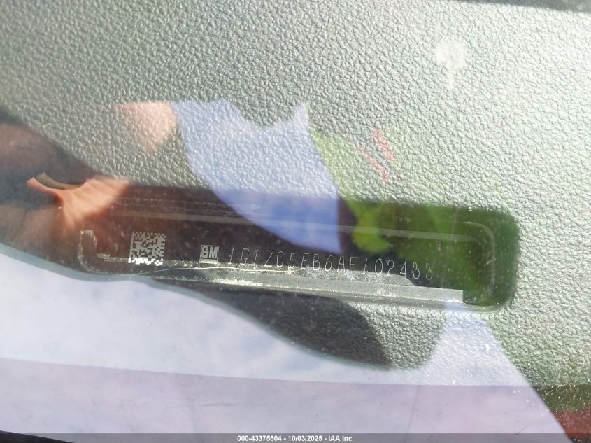 2010 Chevrolet Malibu Lt VIN: 1G1ZC5EB6AF102433 Lot: 43375504