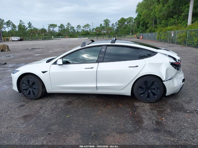 2024 Tesla Model 3 Long Range Dual Motor All-Wheel Drive/Rear-Wheel Drive VIN: 5YJ3E1EA1RF870022 Lot: 43375546
