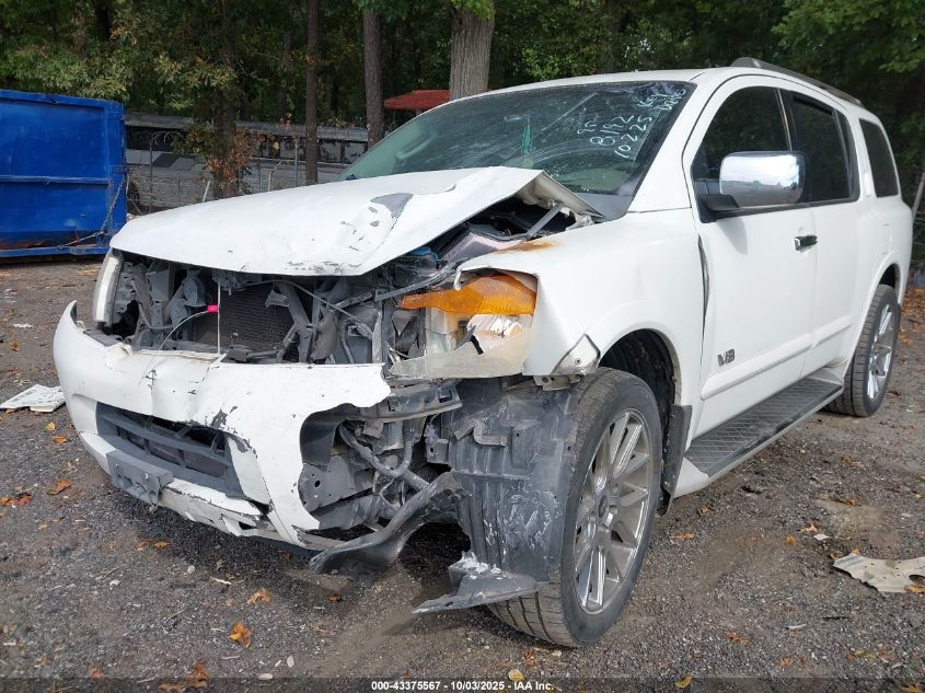 2008 Nissan Armada Se VIN: 5N1BA08D78N628192 Lot: 43375567