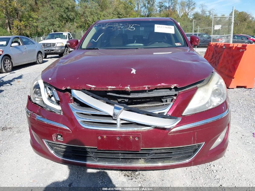 2012 Hyundai Genesis 3.8 VIN: KMHGC4DDXCU196774 Lot: 43375606