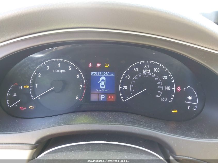 2012 Hyundai Genesis 3.8 VIN: KMHGC4DDXCU196774 Lot: 43375606