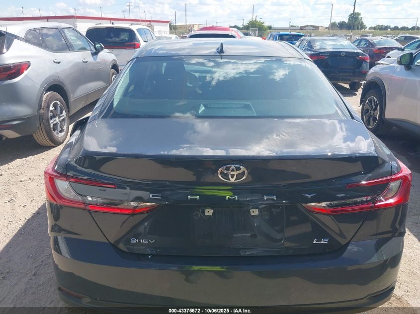 2025 Toyota Camry Le VIN: 4T1DAACK0SU106425 Lot: 43375672