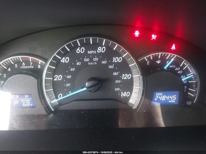 2012 Toyota Camry Se V6 VIN: 4T1BK1FK7CU009997 Lot: 43375674