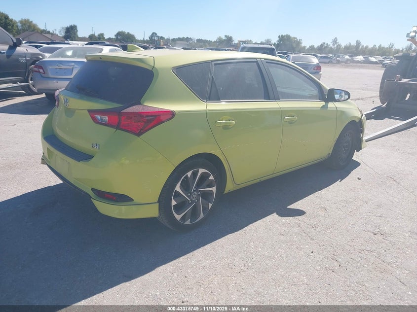 Vin: jtnkarje4hj551697, lot: 43870492, toyota corolla im 20174