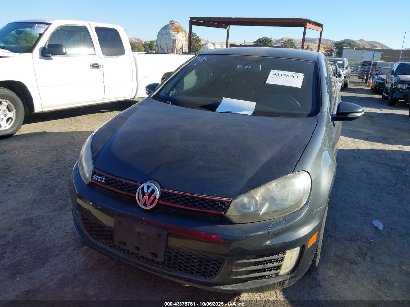 2012 Volkswagen Gti 2-Door VIN: WVWED7AJ1CW320052 Lot: 43375761