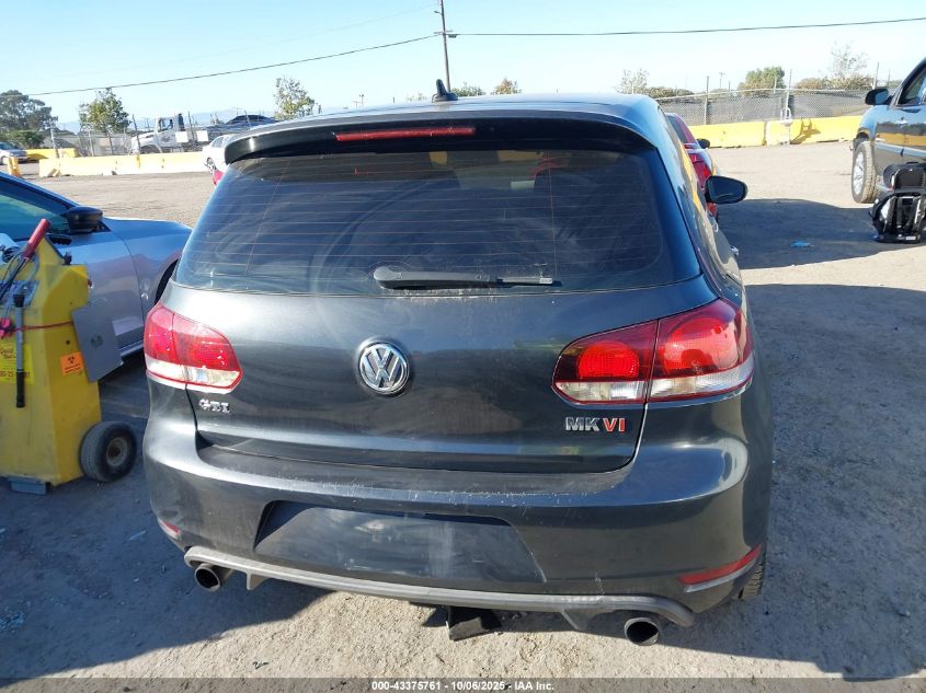 2012 Volkswagen Gti 2-Door VIN: WVWED7AJ1CW320052 Lot: 43375761