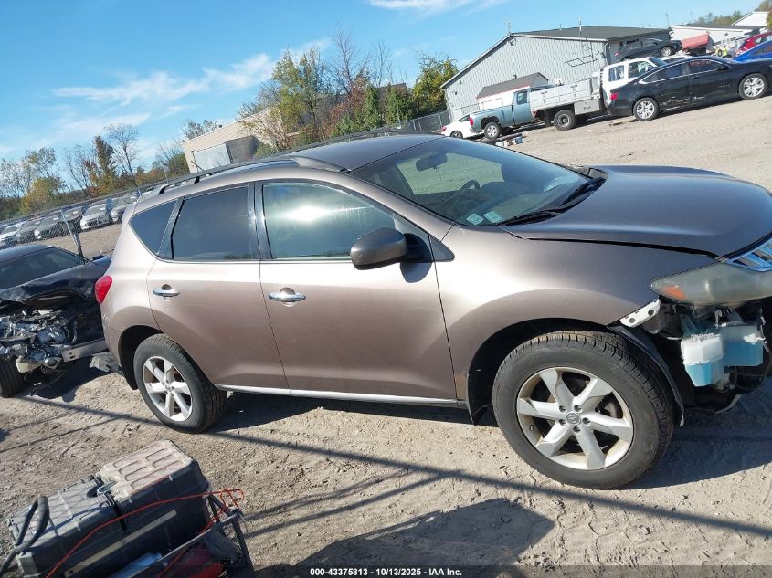 2009 Nissan Murano S VIN: JN8AZ18W59W212657 Lot: 43375813