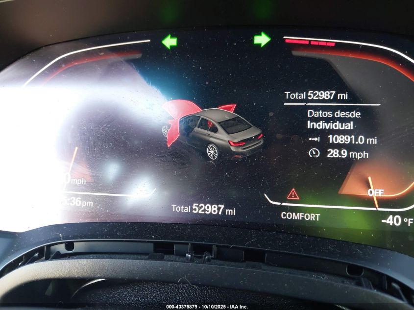 2021 BMW 330I VIN: 3MW5R1J09M8C00173 Lot: 43375879