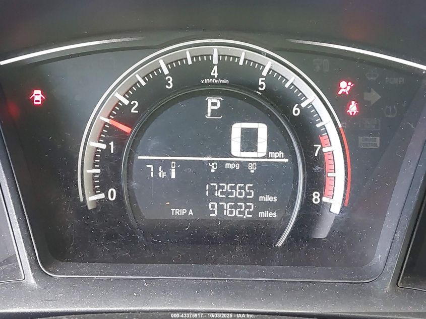 2016 Honda Civic Lx VIN: 19XFC2F57GE204070 Lot: 43375917