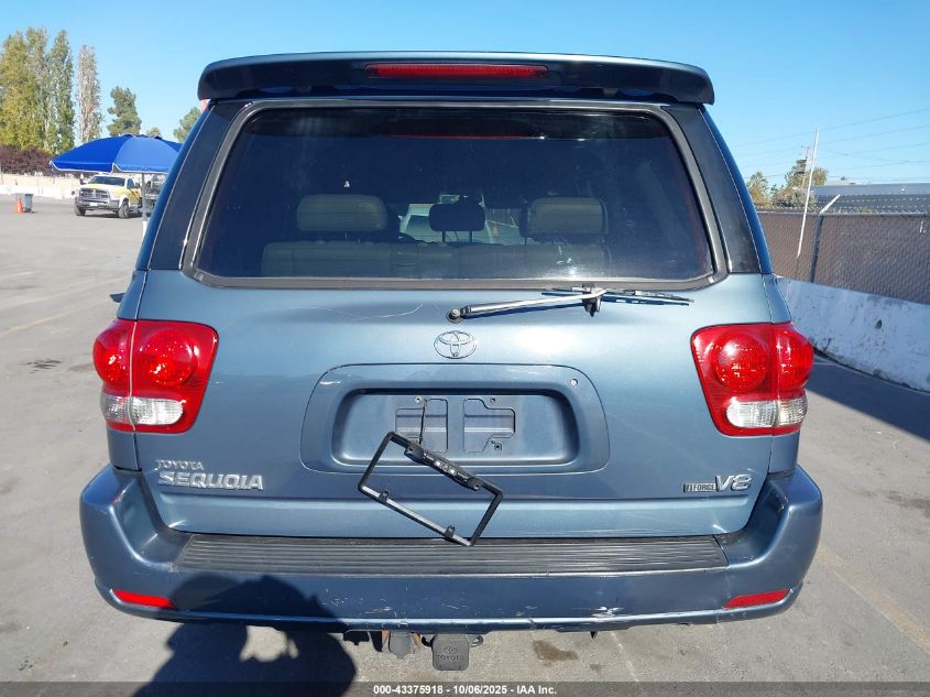 2006 Toyota Sequoia Limited V8 VIN: 5TDZT38A86S281208 Lot: 43375918