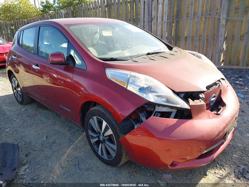 Vin: , lot: 43870687, nissan leaf sv 2015 img_1