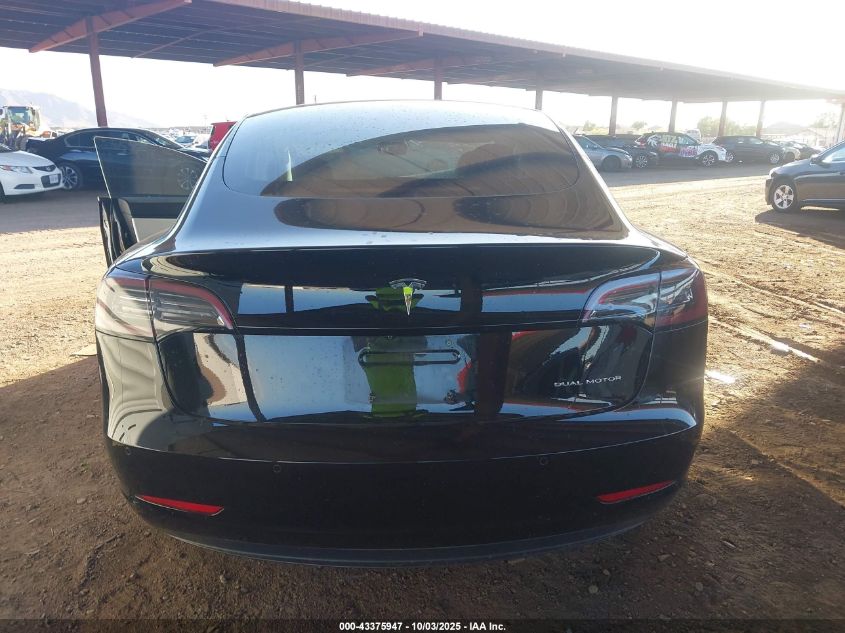 2018 Tesla Model 3 Long Range/Performance VIN: 5YJ3E1EBXJF122799 Lot: 43375947