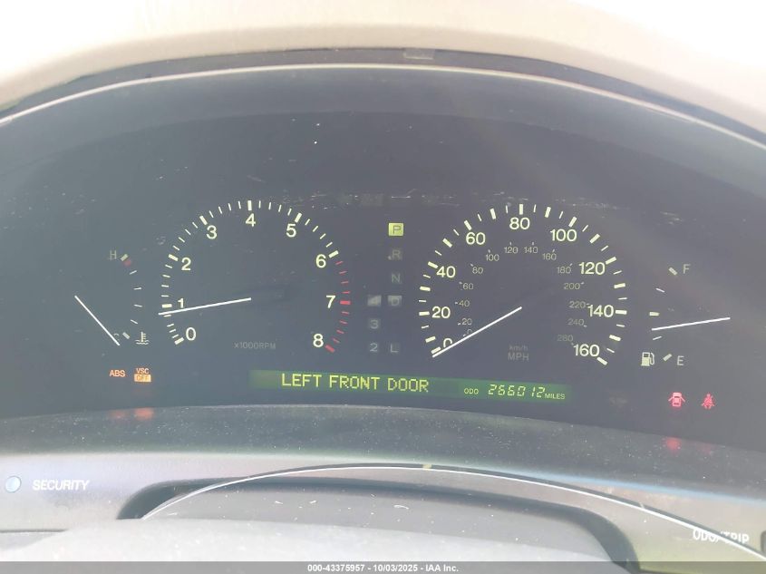 1999 Lexus Ls 400 VIN: JT8BH28F6X0150189 Lot: 43375957