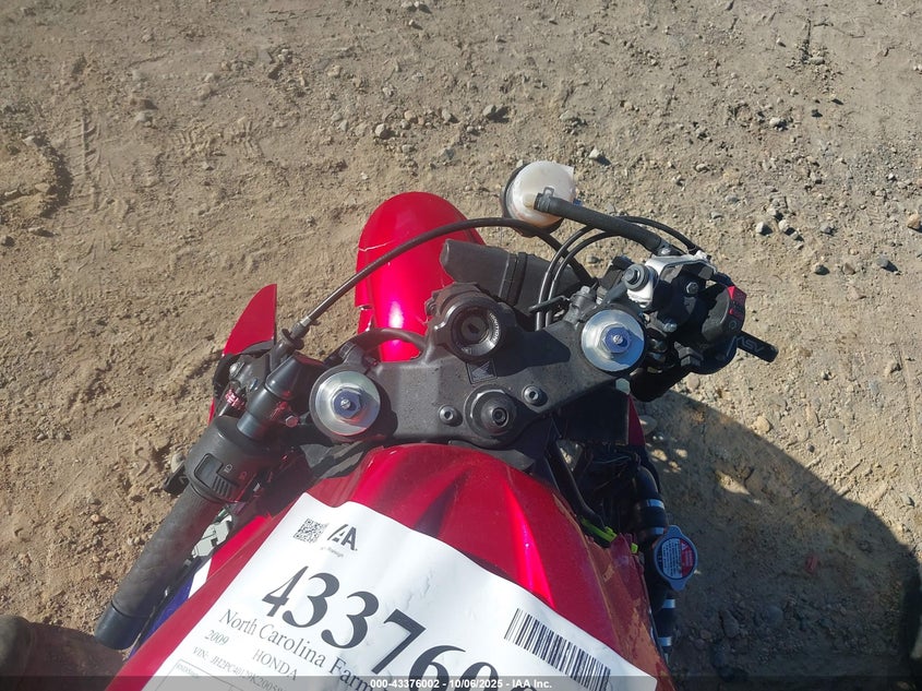 2009 Honda Cbr600 Rr VIN: JH2PC40129K200585 Lot: 43376002