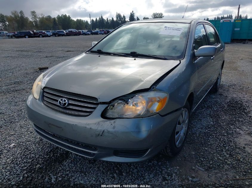 2004 Toyota Corolla Le VIN: 1NXBR38E94Z210395 Lot: 43376006