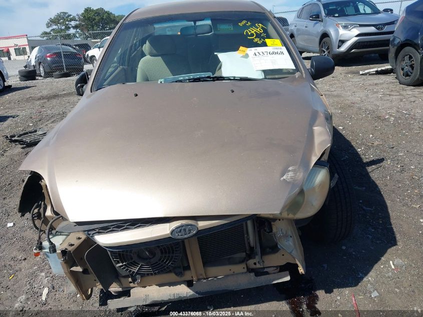 2004 Kia Rio VIN: KNADC125546313469 Lot: 43376068