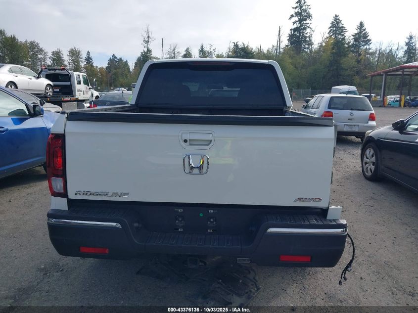 2017 Honda Ridgeline Rts VIN: 5FPYK3F43HB015735 Lot: 43376136