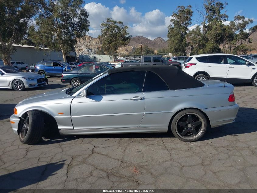 2002 BMW 325Ci VIN: WBABS33452PG85058 Lot: 43376156