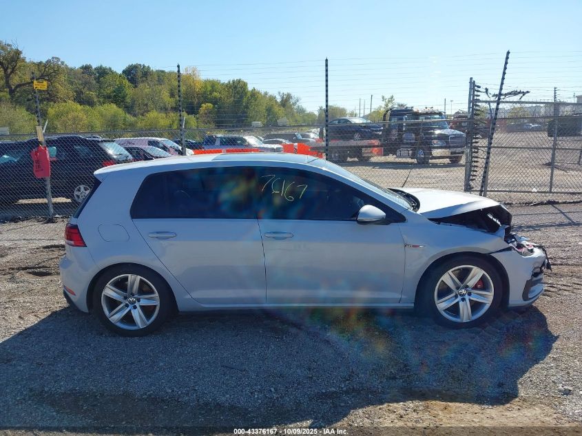 2018 Volkswagen Golf Gti 2.0T Autobahn/2.0T S/2.0T Se VIN: 3VW447AU3JM260937 Lot: 43376167
