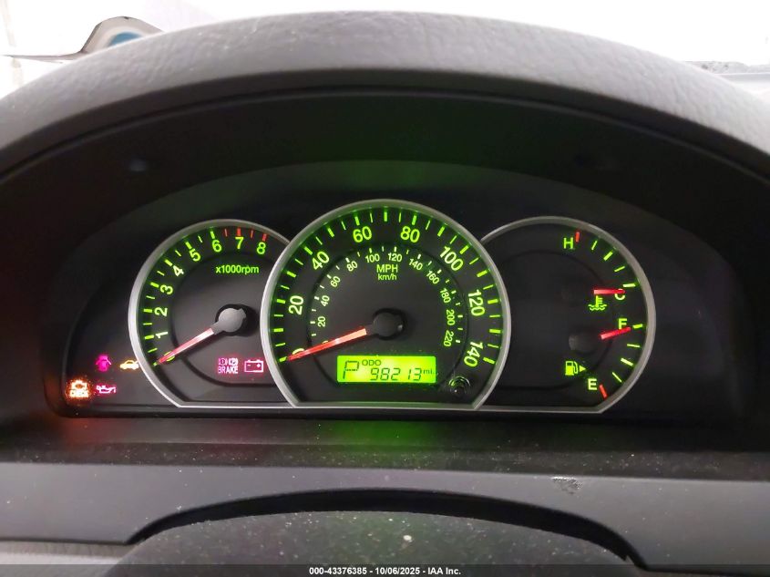 2009 Kia Sorento Lx VIN: KNDJC735795868105 Lot: 43376385