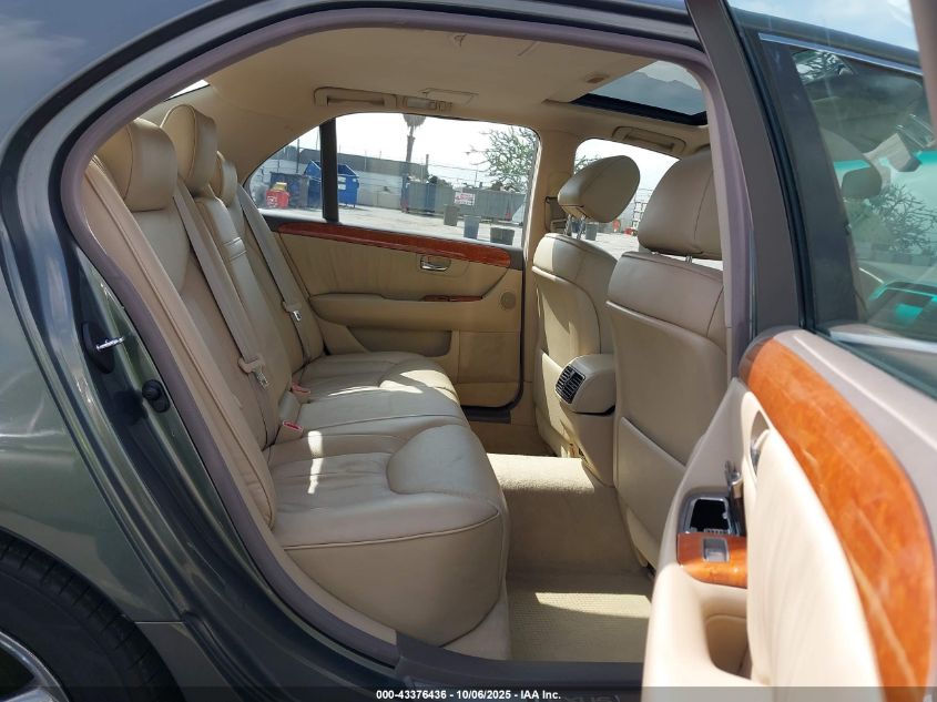 2004 Lexus Ls 430 VIN: JTHBN36F040139444 Lot: 43376436