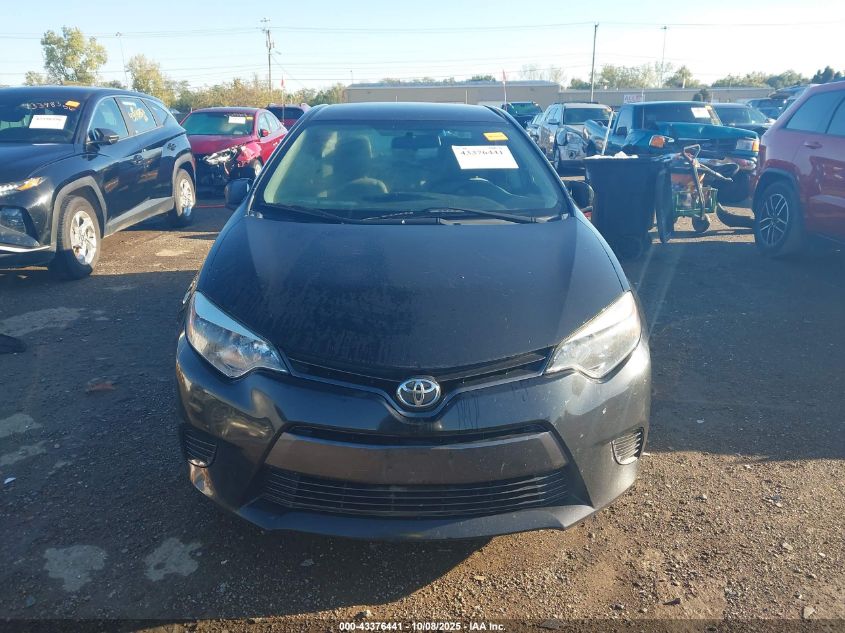 2016 Toyota Corolla Le VIN: 5YFBURHE8GP498174 Lot: 43376441