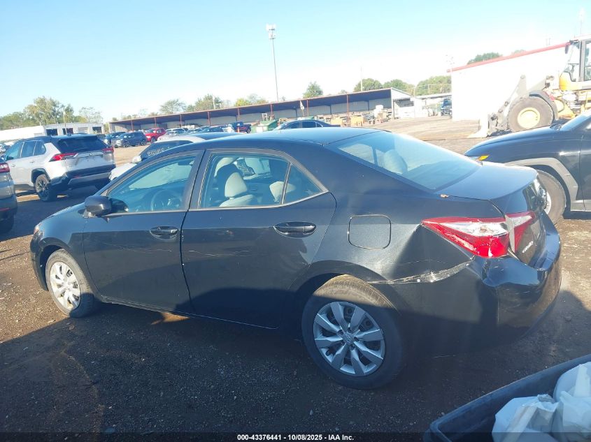 2016 Toyota Corolla Le VIN: 5YFBURHE8GP498174 Lot: 43376441