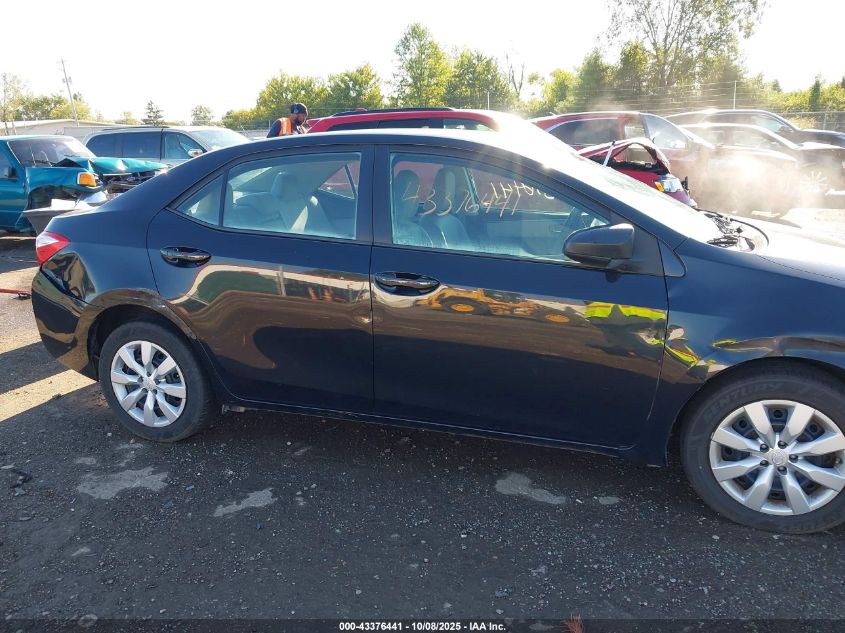 2016 Toyota Corolla Le VIN: 5YFBURHE8GP498174 Lot: 43376441