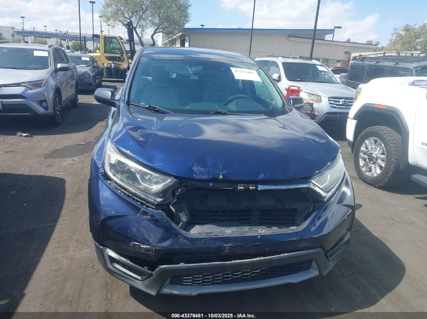 2018 Honda Cr-V Lx VIN: 2HKRW5H39JH424637 Lot: 43376481