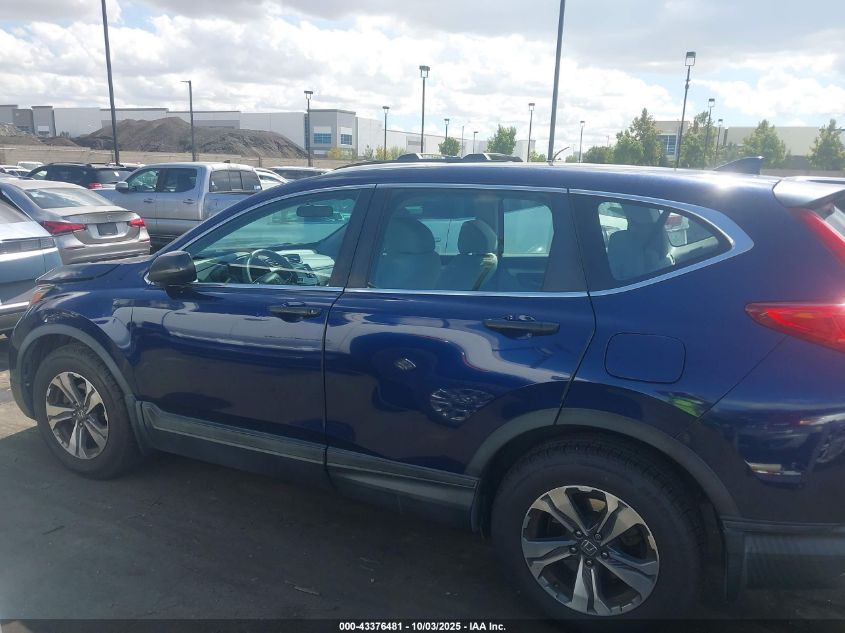 2018 Honda Cr-V Lx VIN: 2HKRW5H39JH424637 Lot: 43376481