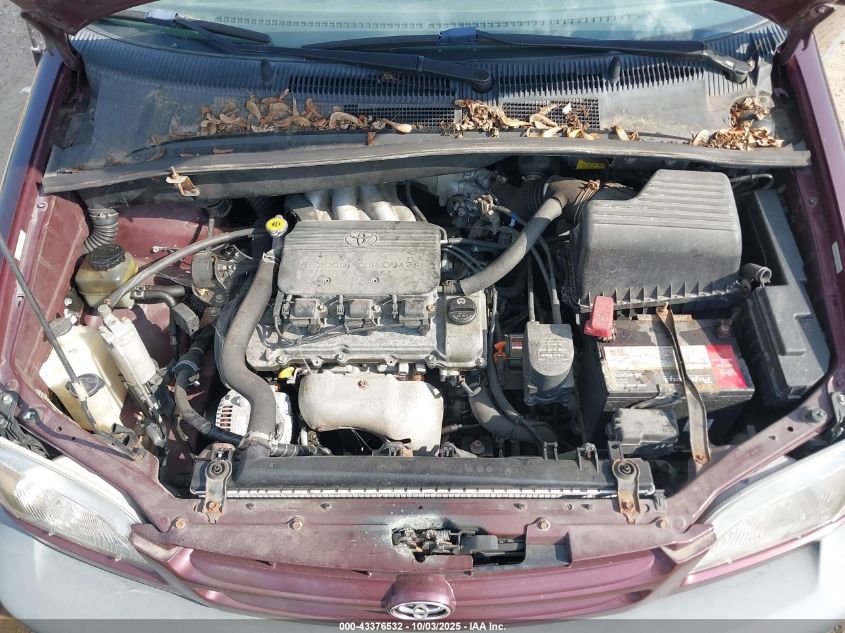 2000 Toyota Sienna Ce VIN: 4T3ZF19C0YU251164 Lot: 43376532